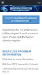 Mobile Screenshot of bloomingtonlacrosse.com